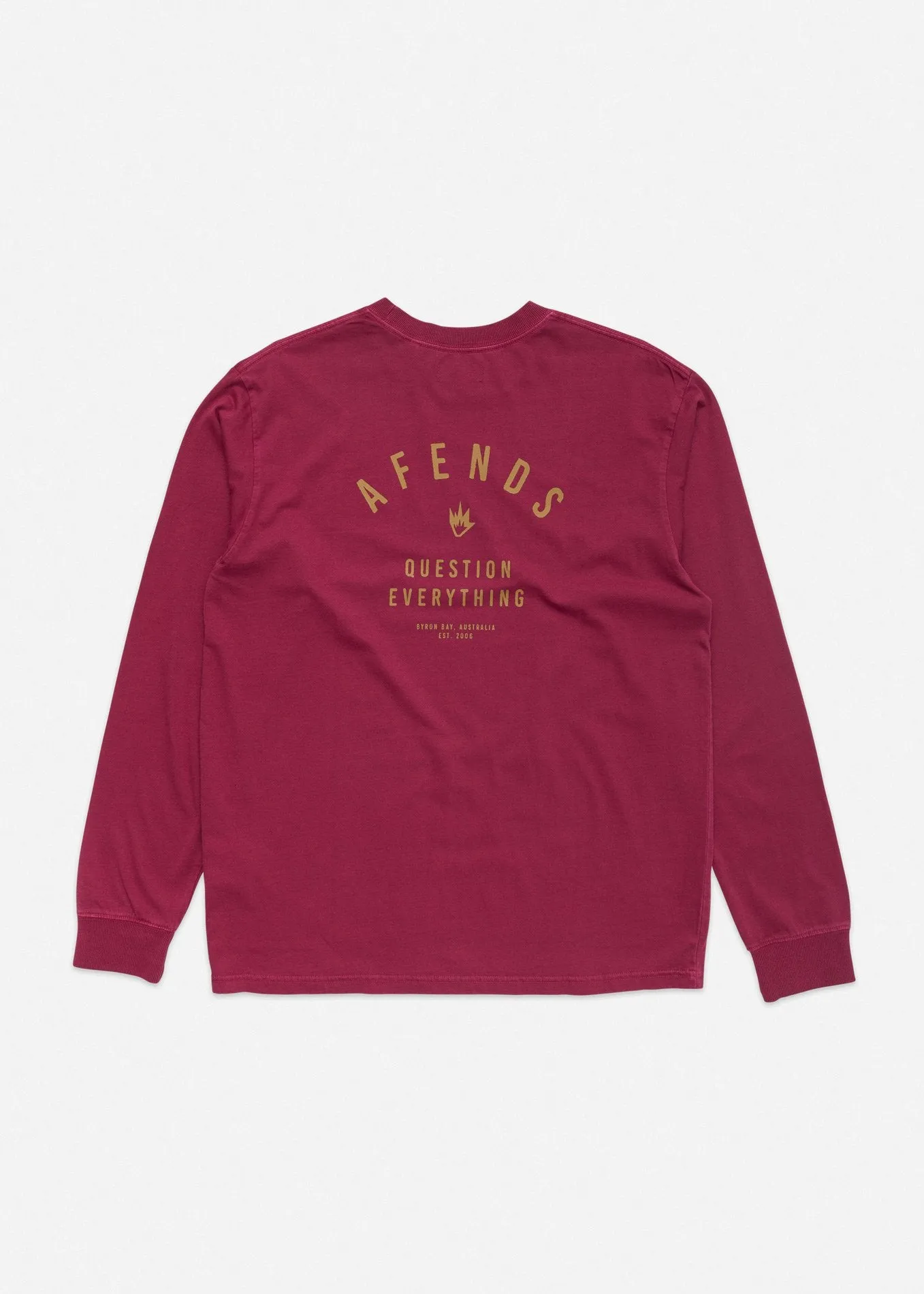 Afends Mens Public - Retro Fit Long Sleeve Tee