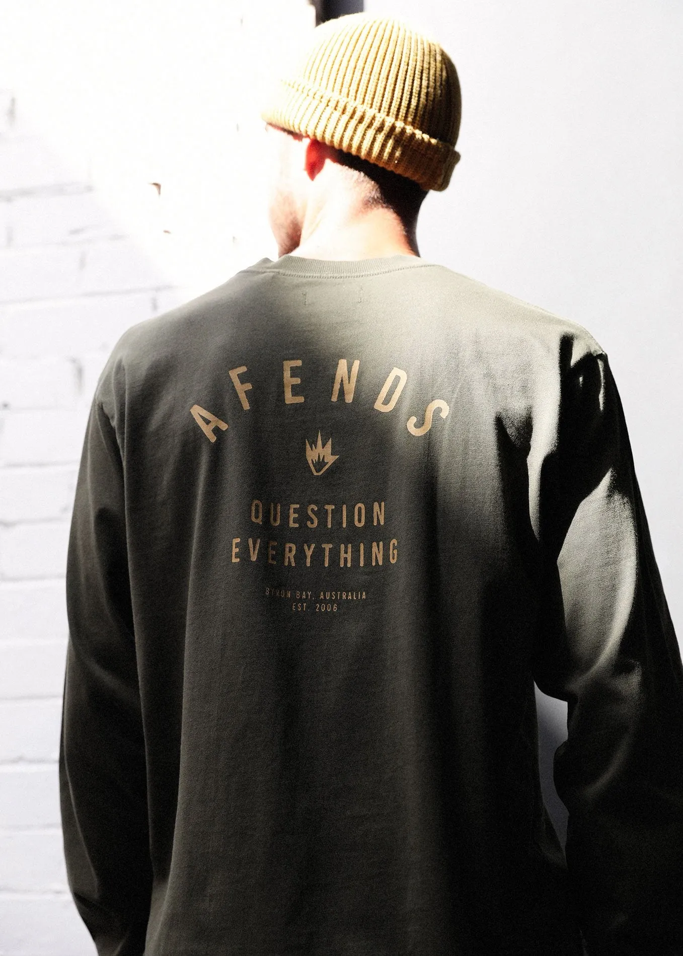 Afends Mens Public - Retro Fit Long Sleeve Tee