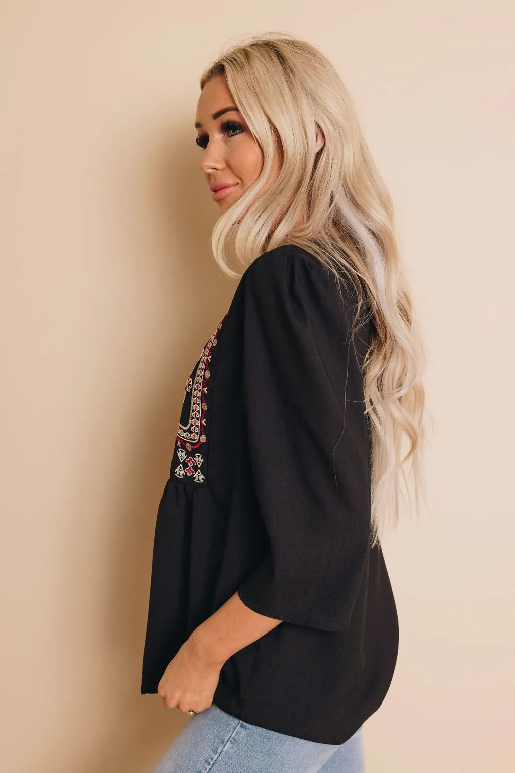 AnnaMarie Embroidered Blouse