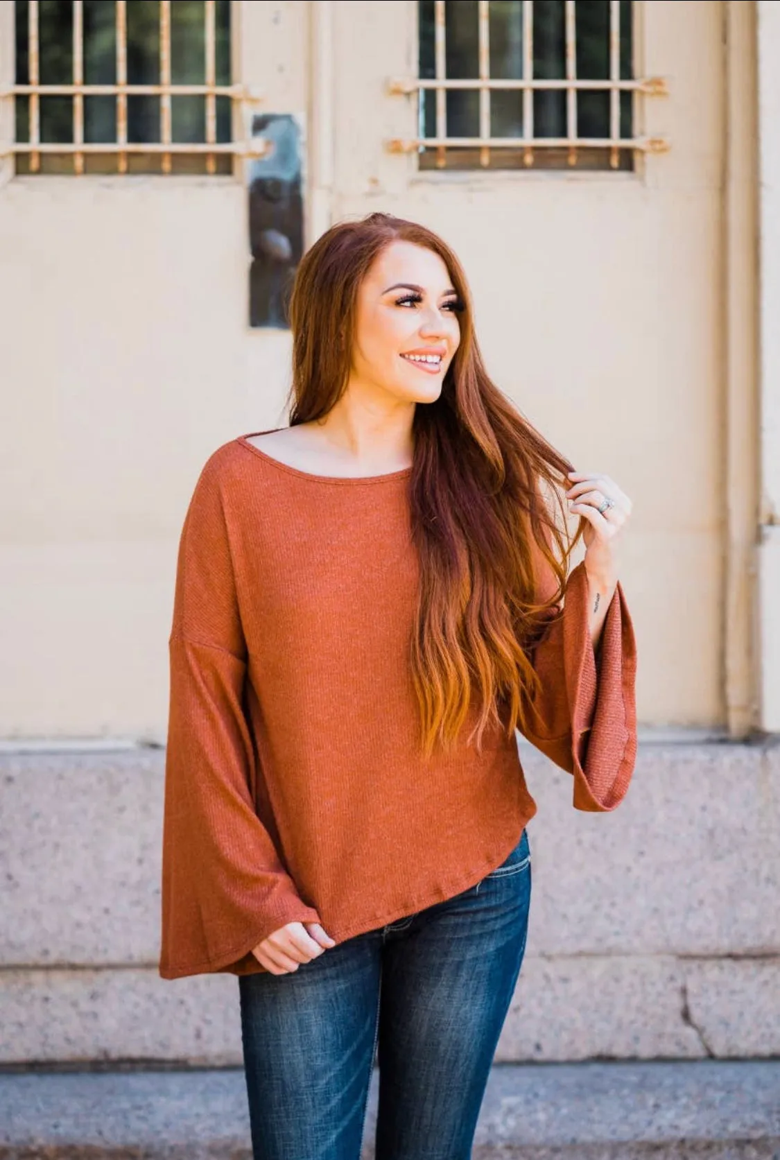 Bell Sleeve Top