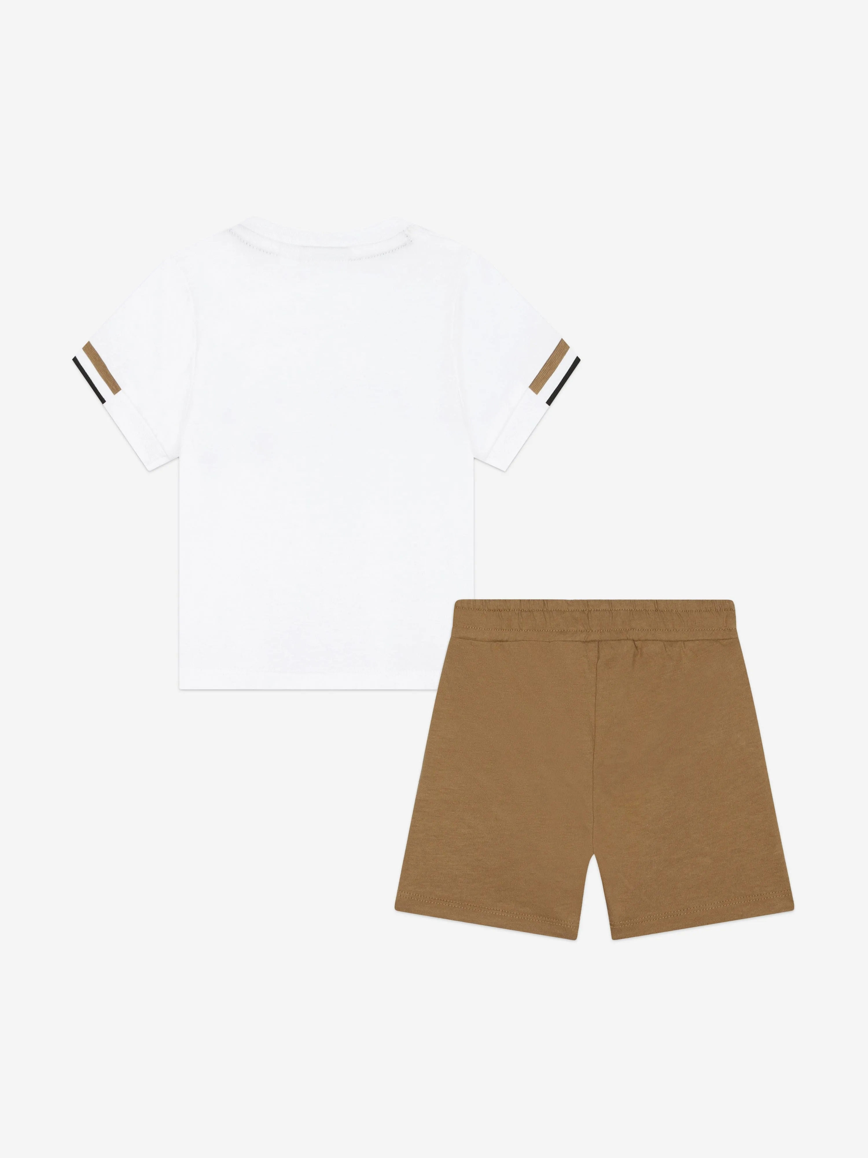 BOSS Baby Boys T-Shirt And Shorts Set in Beige