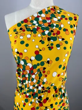 Deluxe Print - Yellow Dots & Vines - 150cm