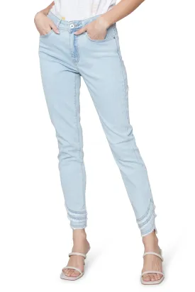 Frayed Hem Stretch Jean