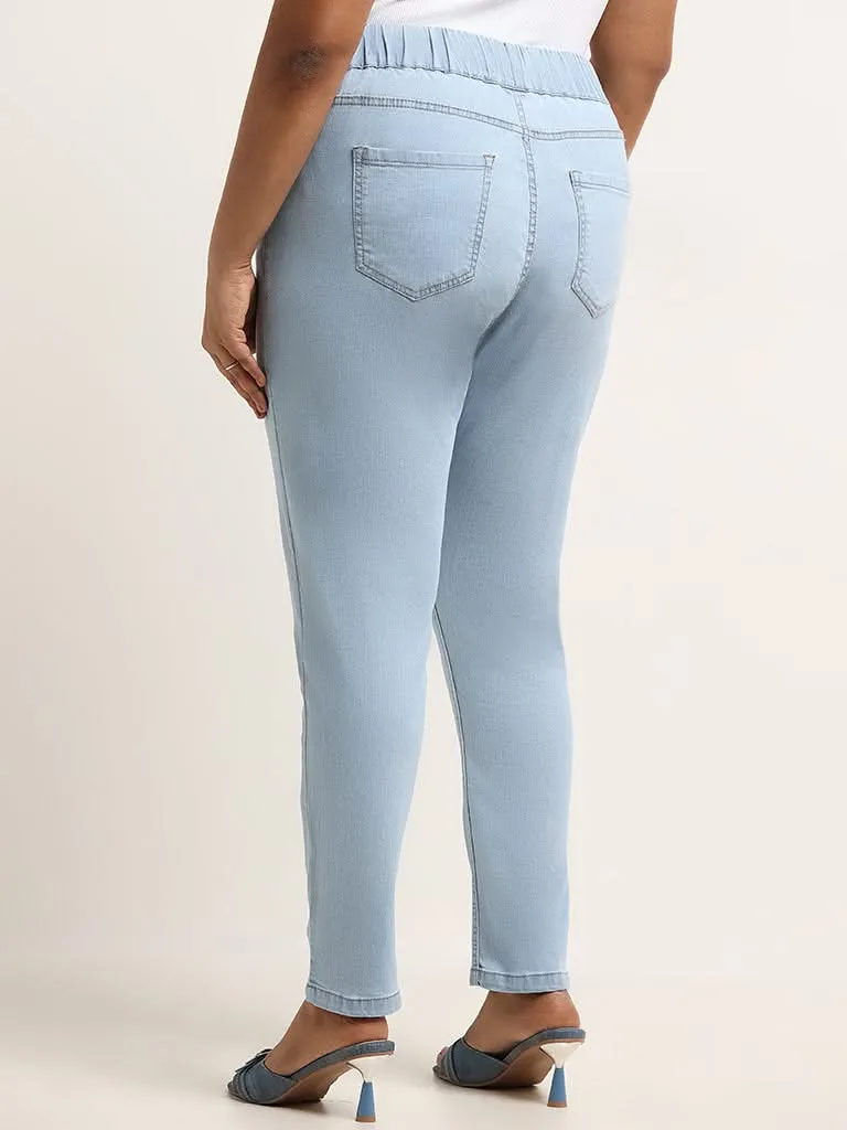 Gia Blue Slim Fit Mid Rise Jeggings