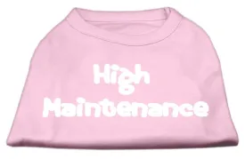 High Maintenance Screen Print Shirts  Light Pink XXL (18)