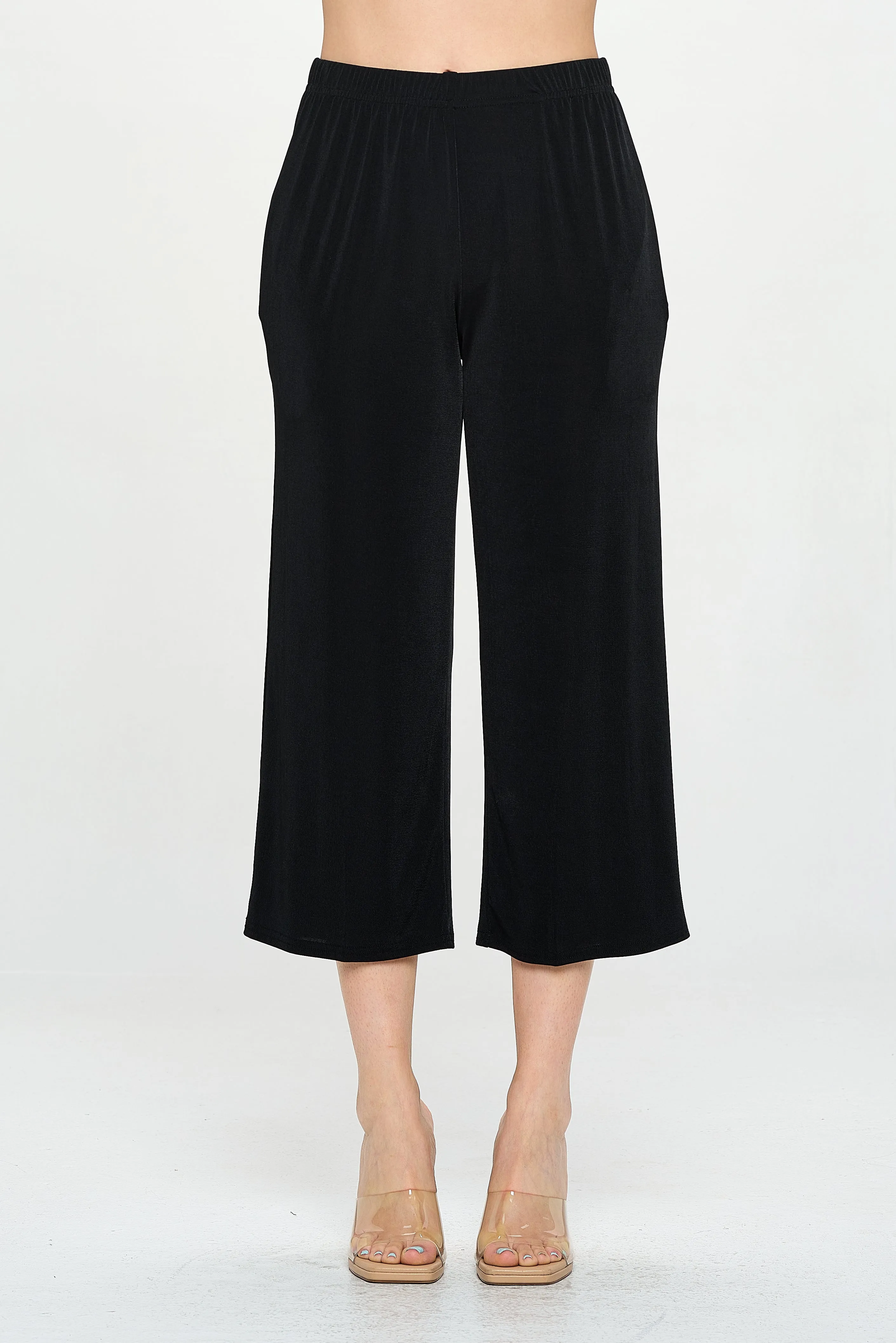 HIT Wide Leg Ankle Length Pants-5043HT-ARS1-K