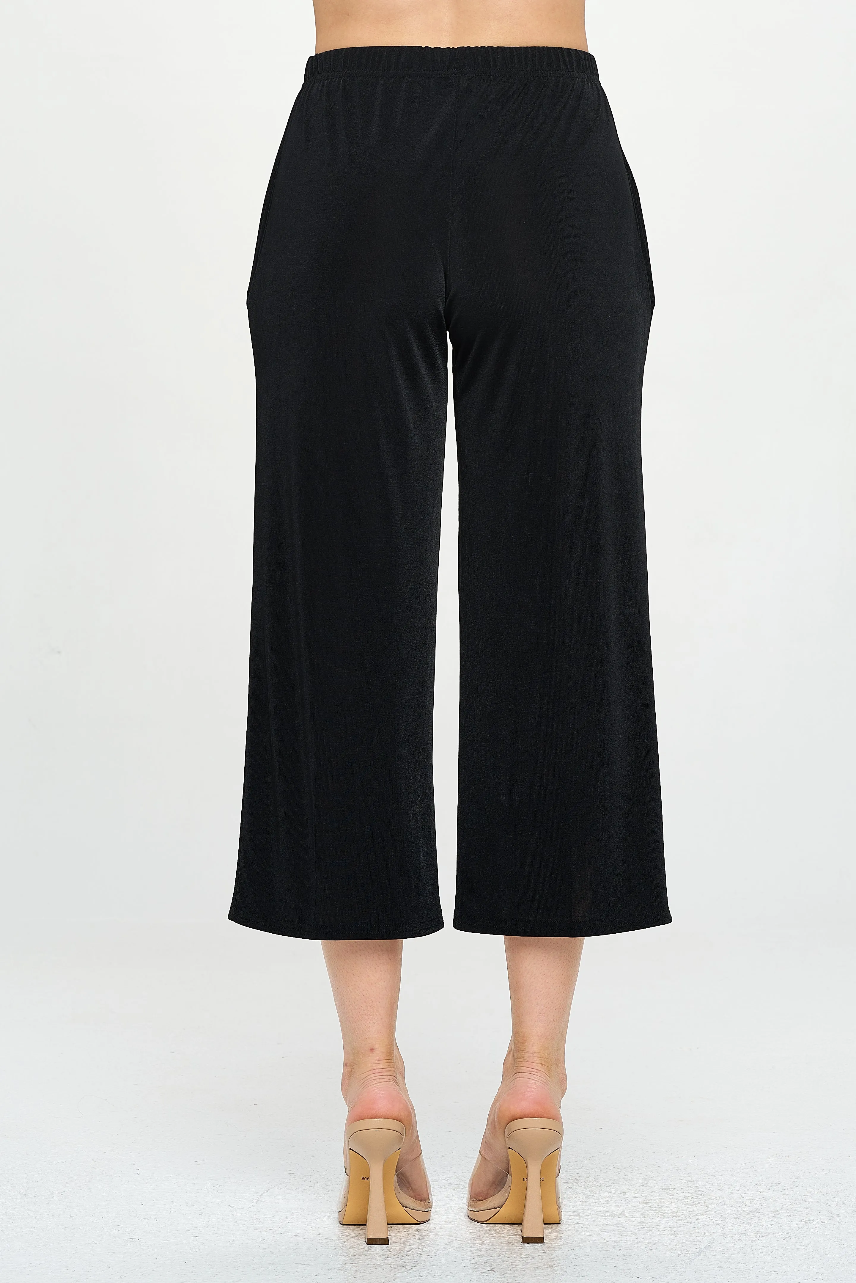 HIT Wide Leg Ankle Length Pants-5043HT-ARS1-K