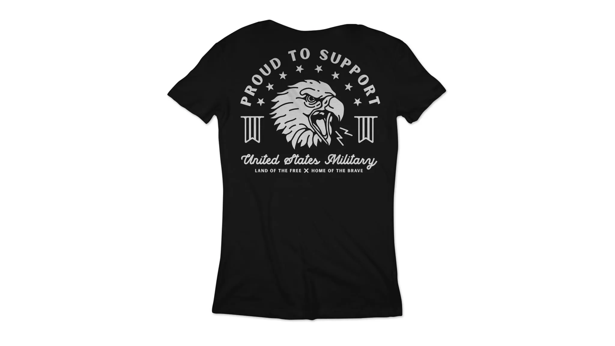 Keep Calm White Eagle Tee