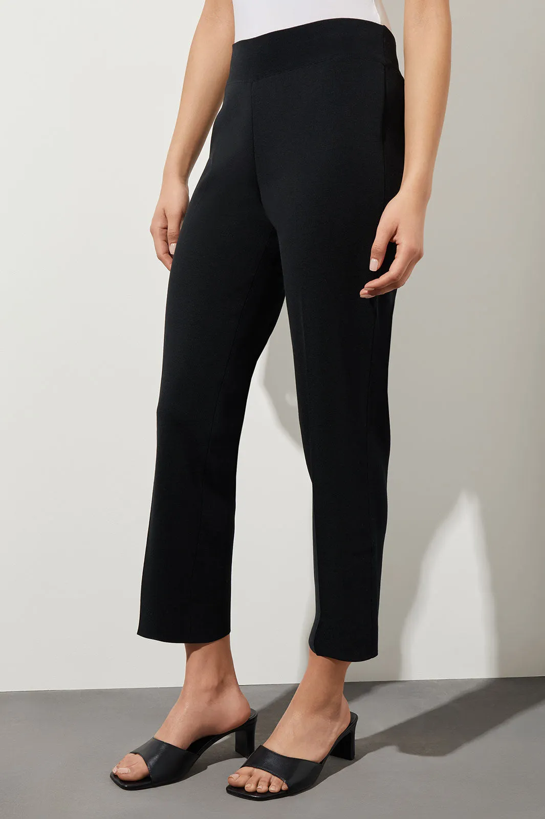 Knit Classic Cut Ankle Pants