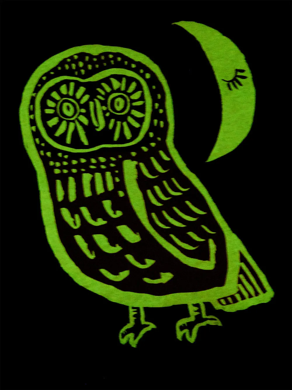 L/S Graphic Tee, Cute Hoot Glow