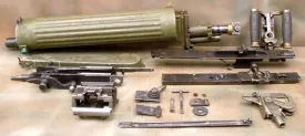 Maxim M-1910 Machine Gun Parts Set with Sokolov Mount: Russian Fluted