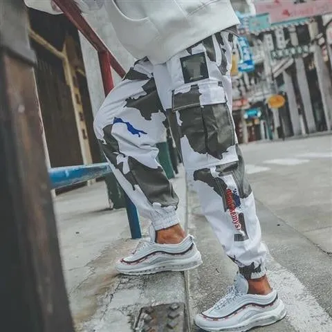 Men Hip Hop Sweat Casual Cargo Pants