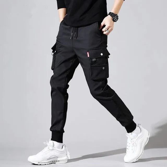 Men Hip Hop Sweat Casual Cargo Pants