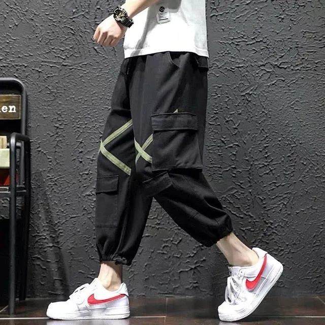 Men Hip Hop Sweat Casual Cargo Pants