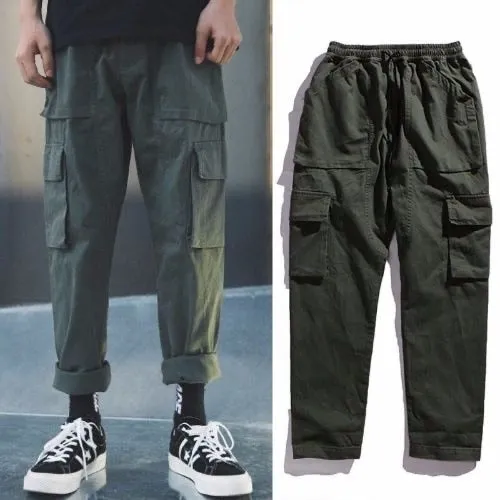 Men Hip Hop Sweat Casual Cargo Pants