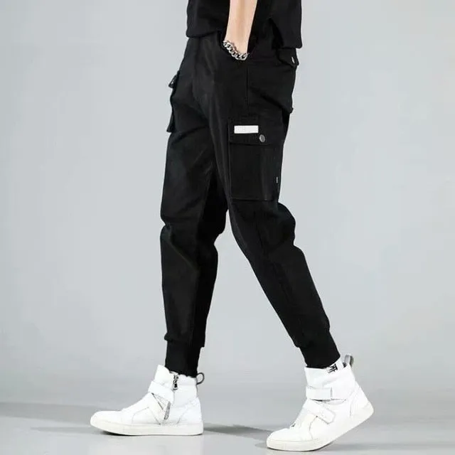 Men Hip Hop Sweat Casual Cargo Pants