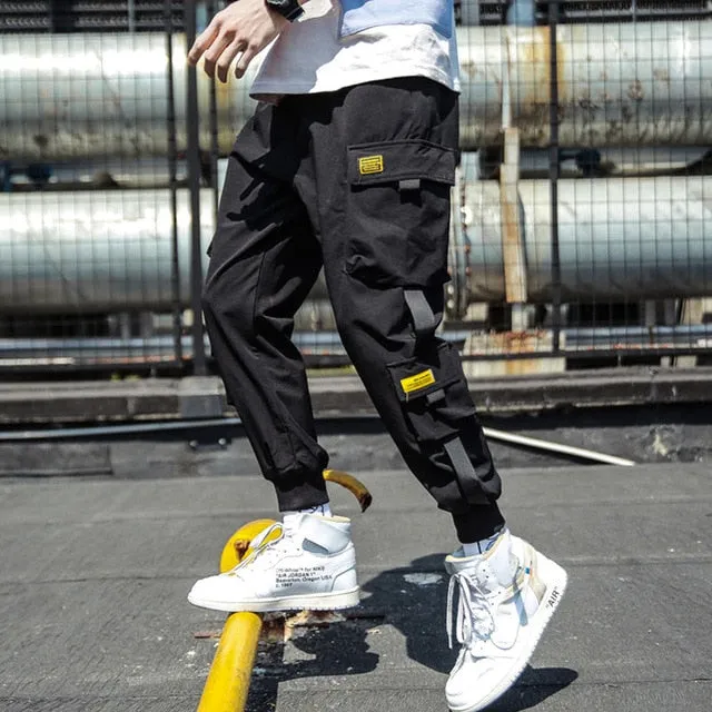 Men Hip Hop Sweat Casual Cargo Pants