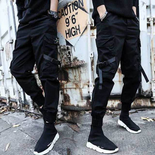 Men Hip Hop Sweat Casual Cargo Pants