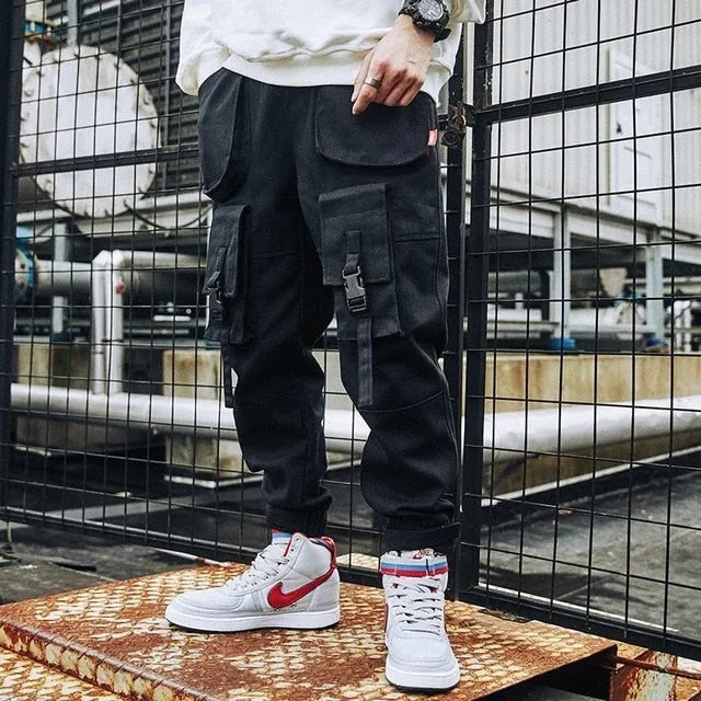 Men Hip Hop Sweat Casual Cargo Pants