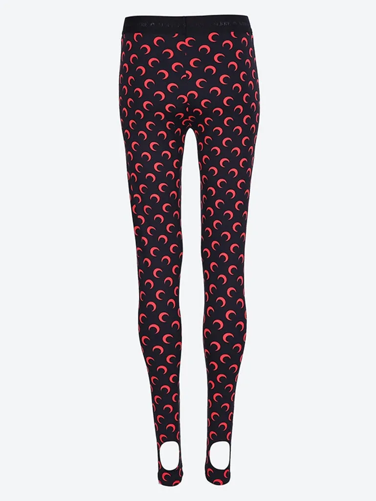 Moon printed stirrup leggings