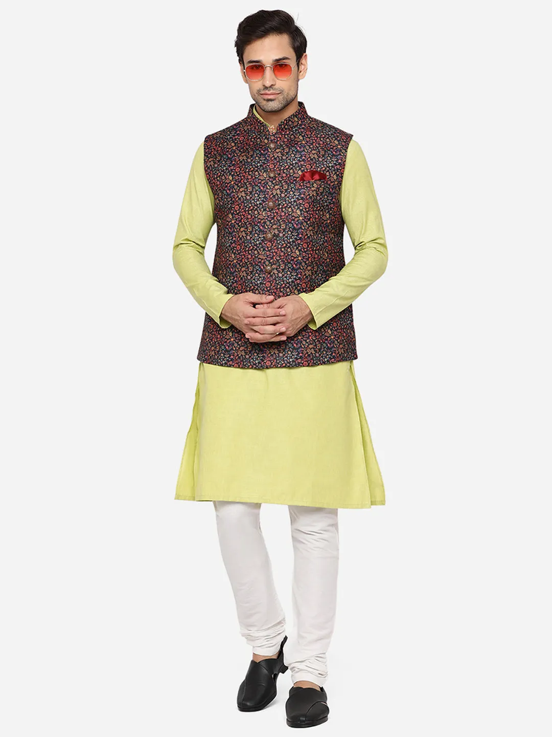 Multicolor Bandhgala Jacket | JB Studio