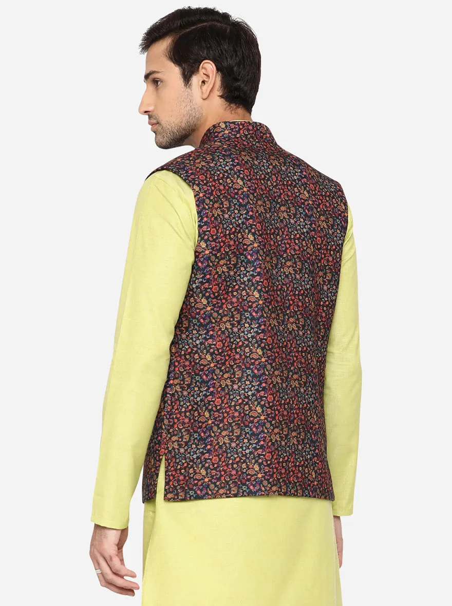 Multicolor Bandhgala Jacket | JB Studio