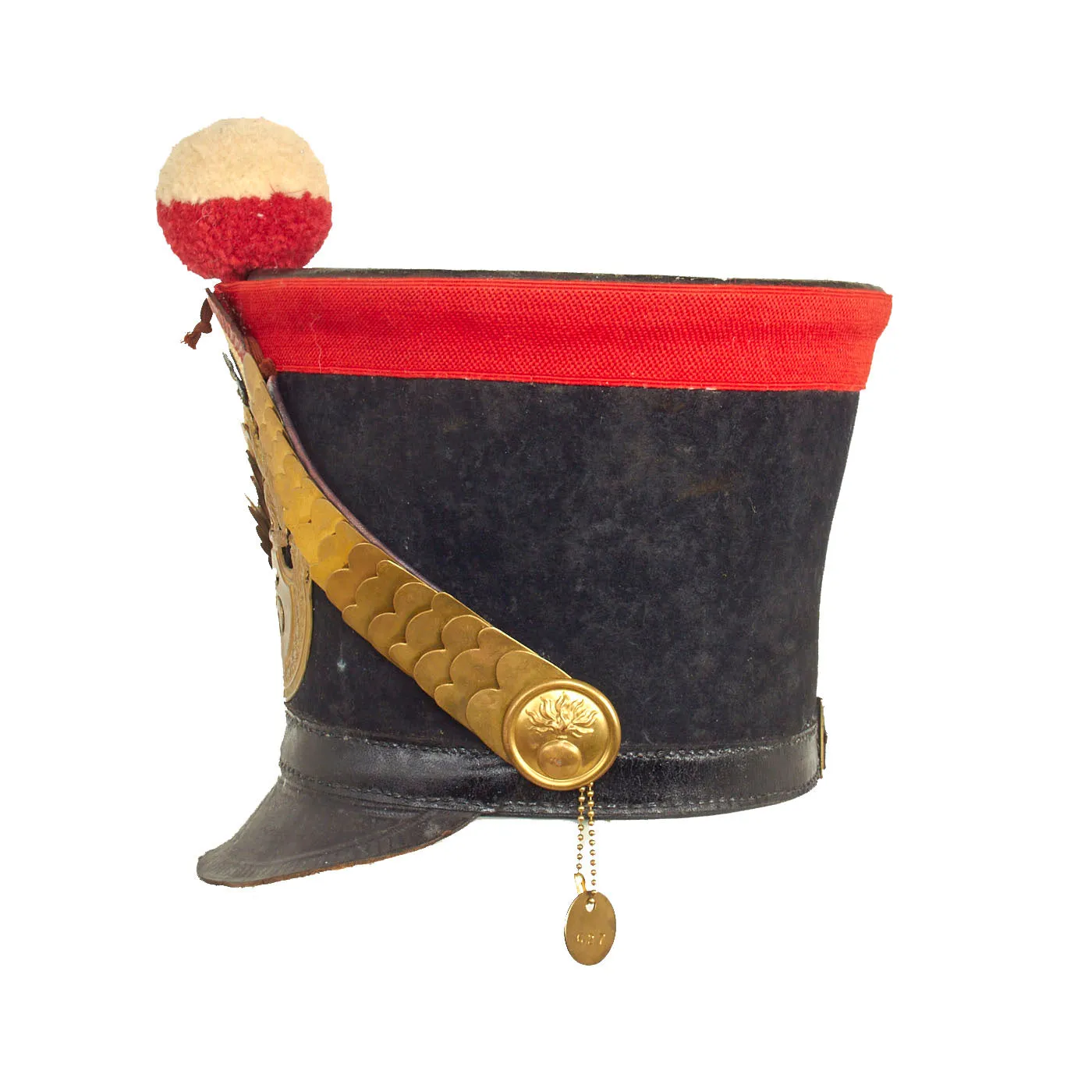 Museum Quality Replica French Napoleonic “Bell-Top” Shako With ORIGINAL 9th Infantry Regiment Front Plate