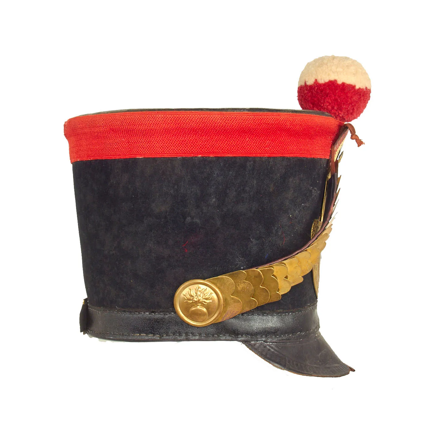 Museum Quality Replica French Napoleonic “Bell-Top” Shako With ORIGINAL 9th Infantry Regiment Front Plate