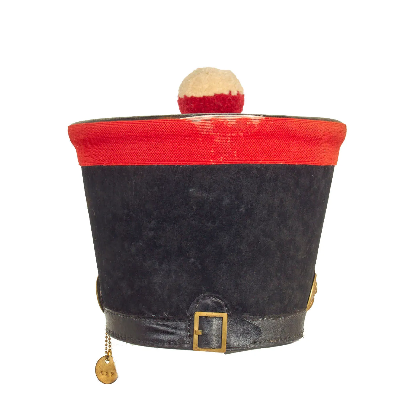 Museum Quality Replica French Napoleonic “Bell-Top” Shako With ORIGINAL 9th Infantry Regiment Front Plate