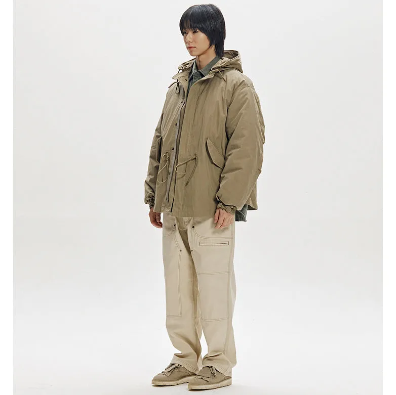 OSCAR FISHTAIL 2 IN 1 JACKET  - KHAKI