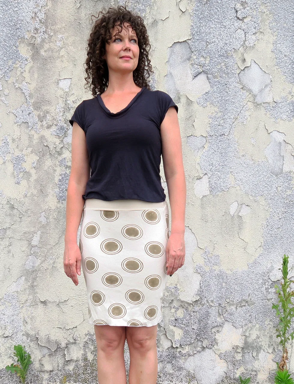 Pencil Short BLOCK PRINT Skirt