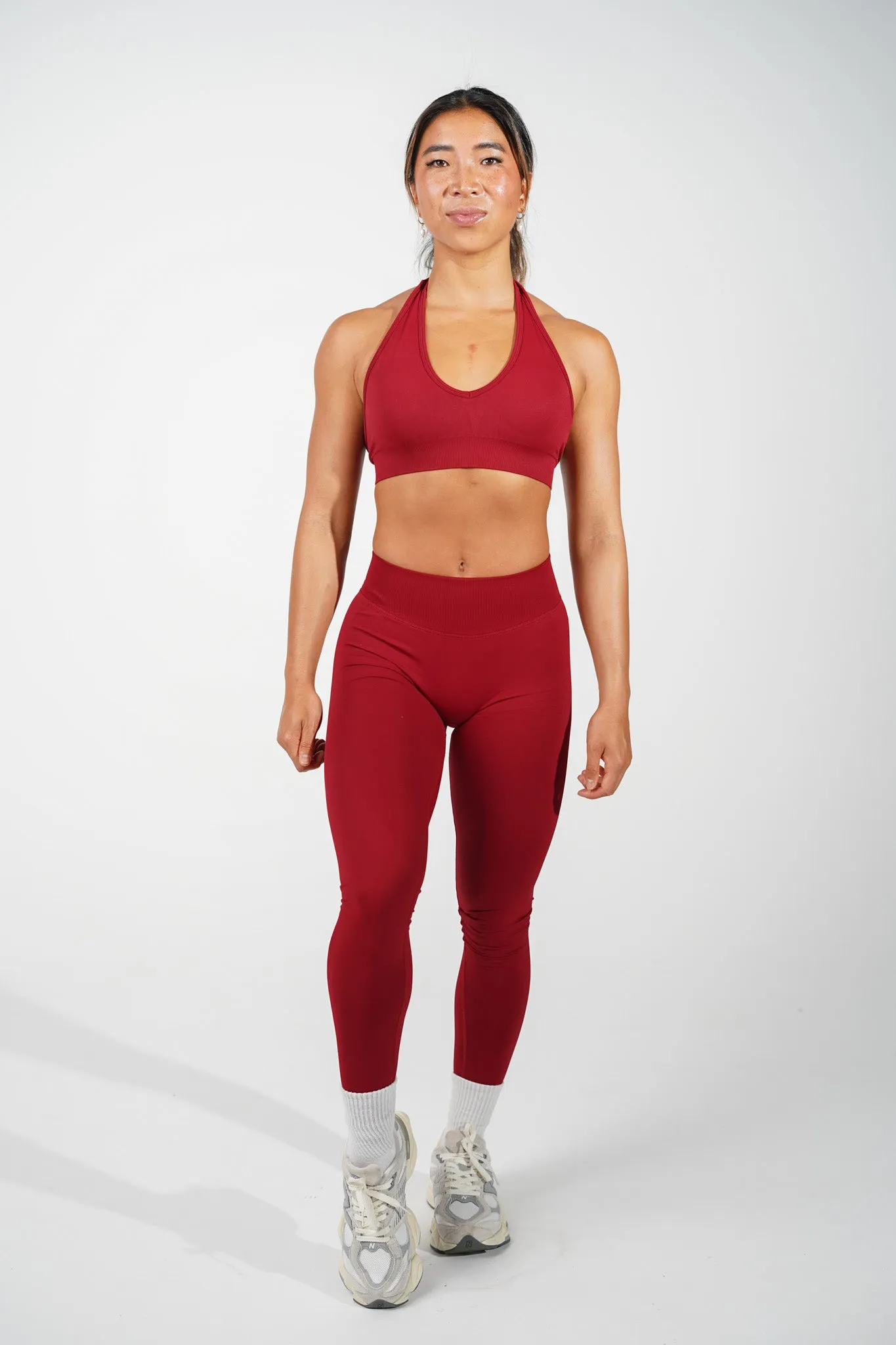 RECOIL LEGGINGS - DARK RED