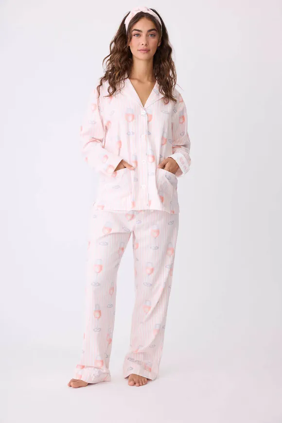 Rose All Day Flannel PJ Set