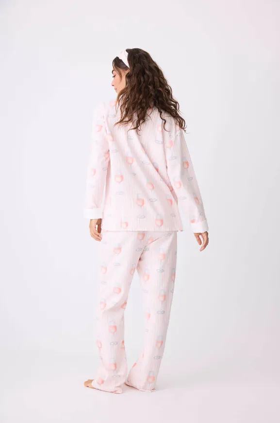 Rose All Day Flannel PJ Set