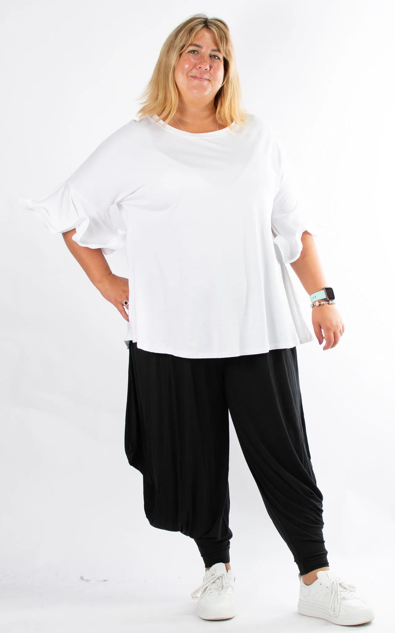 Roxanne Bell Sleeve | White