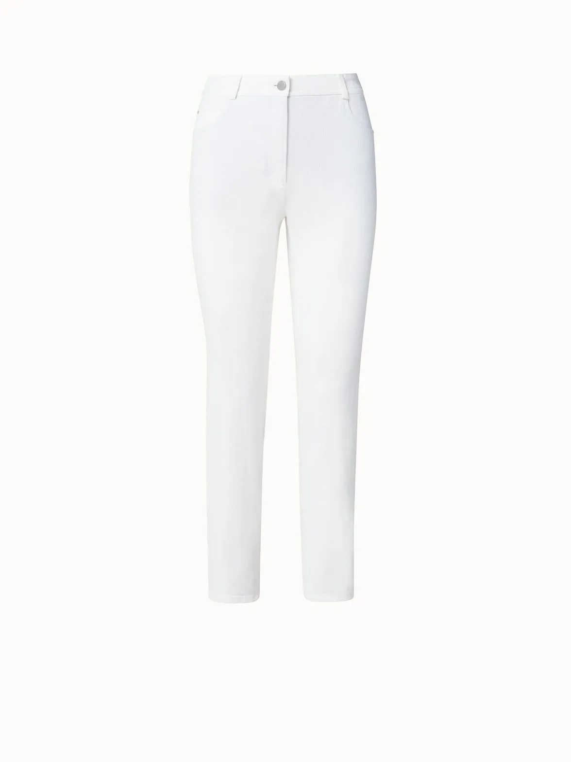 Slim Straight Leg Stretch Denim Pants