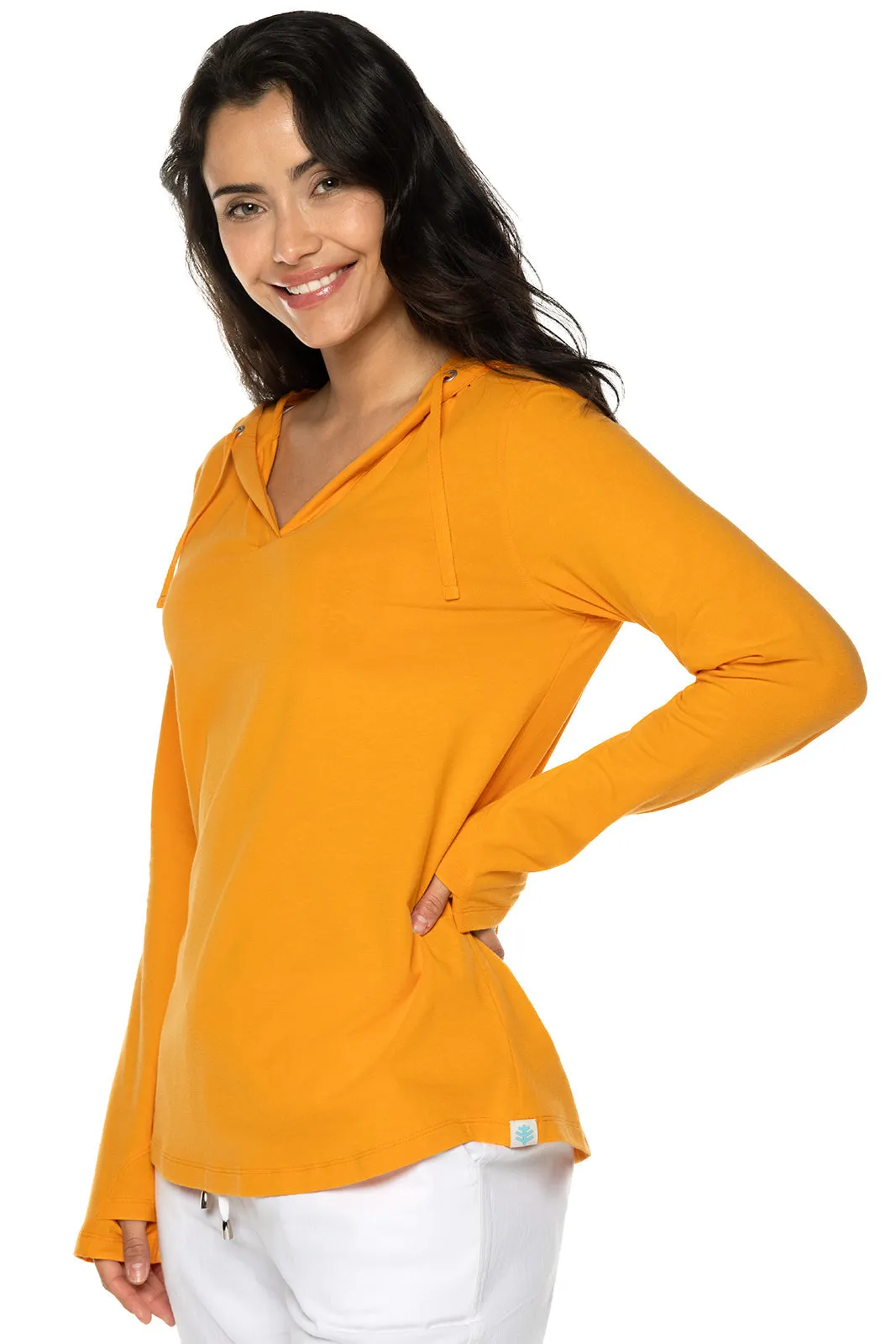 Women's Catalina Hoodie Tunic Top  |  Apricot Crush