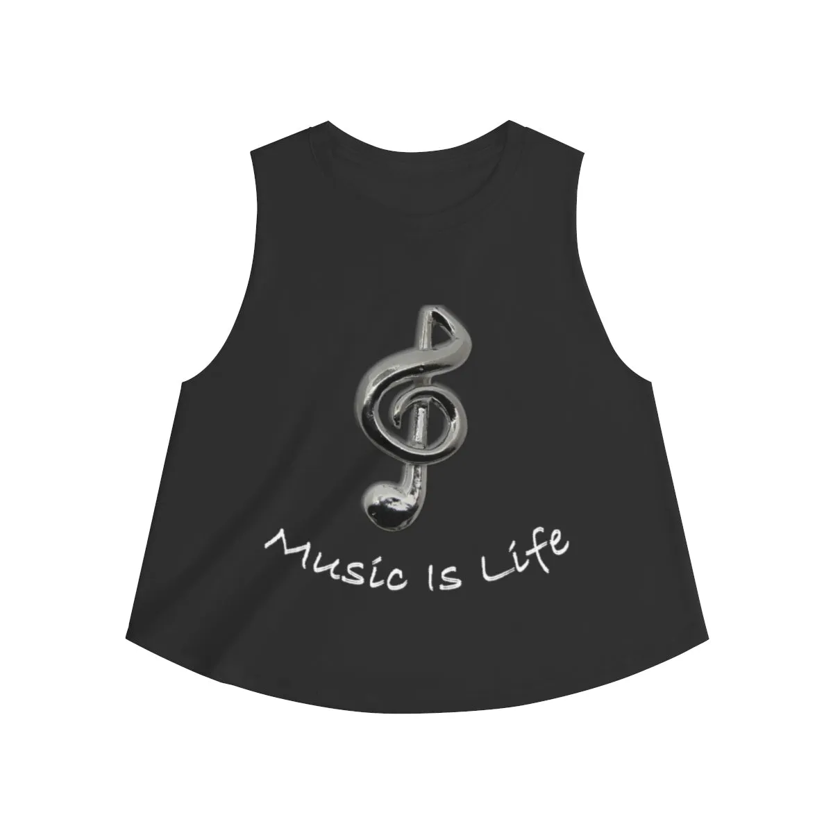 Women's Music Is Life crop top